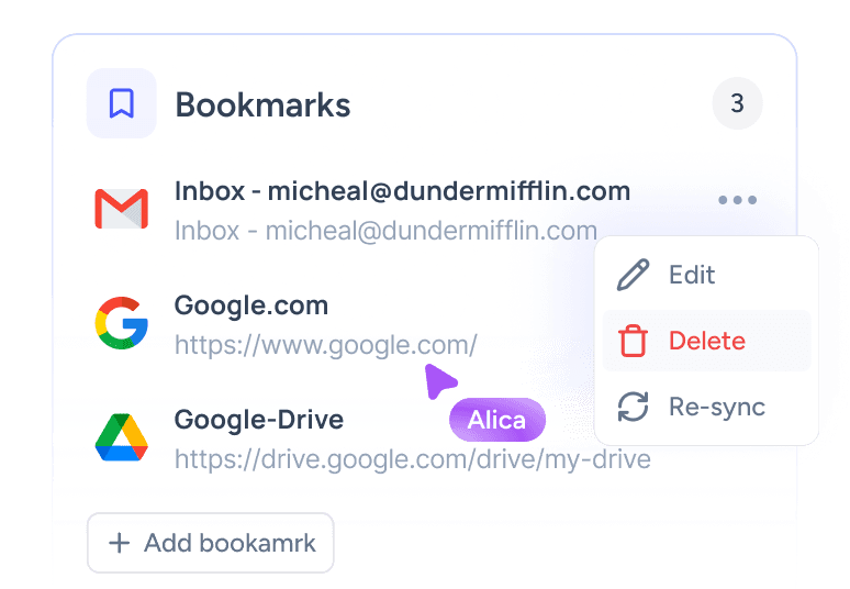 Bookmarks