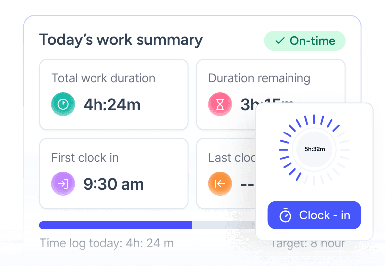 Attendance & time
