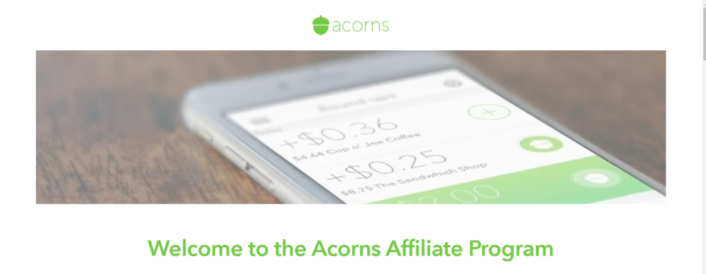Acorns Affiliate program