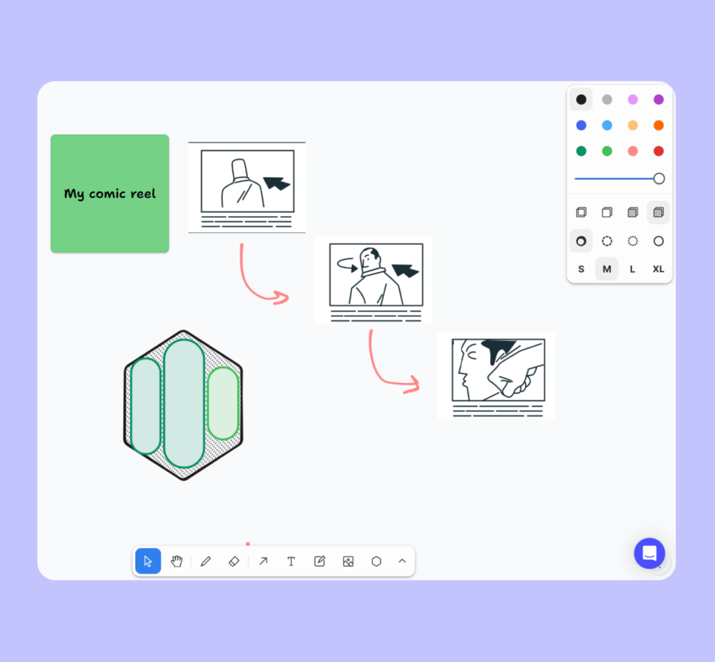 Tixio Whiteboard Online drawing tool for teams
